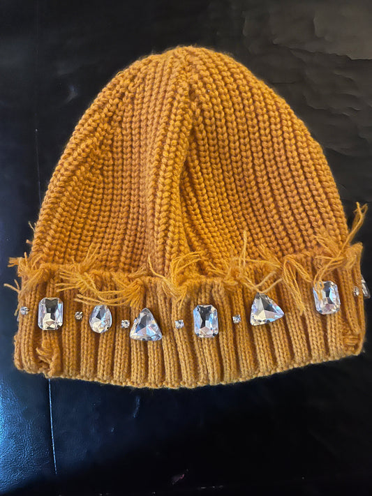 GOLD Diamond Stone Beanie